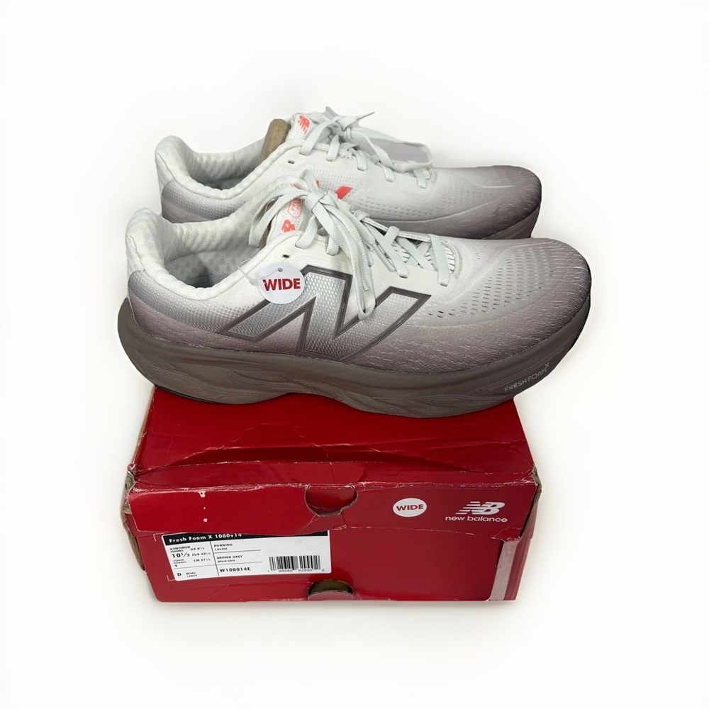 New Balance Fresh Foam X 1080v14 Women's 10.5 WIDE BROWN GREY W108014E BRAND NEW